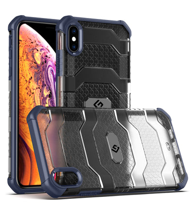 Explorer Series [Certified Military Grade Protection] Back Cover for Apple iPhone XS Max (6.5 inch), Deep Blue
