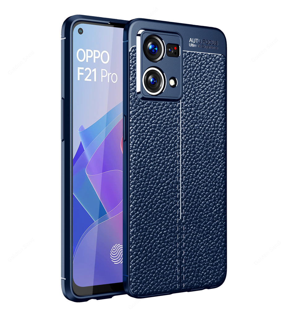 Oppo F21 Pro 4G, 6.43 inch Leather Texture Back Cover