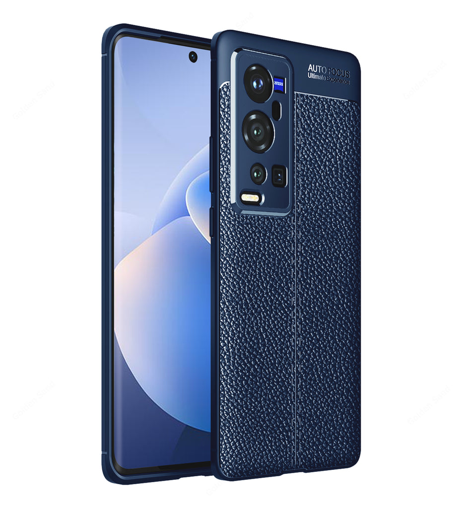 Vivo X60 Pro+, 6.56 inch Leather Texture Back Cover