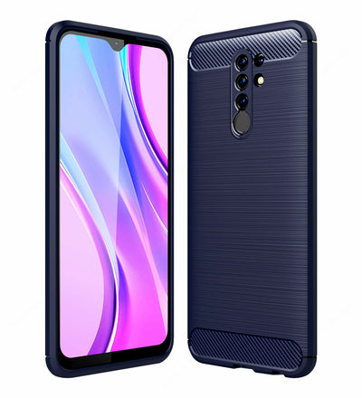 Redmi 9 Prime, Poco M2, 6.53 inch Carbon Fibre Back Cover