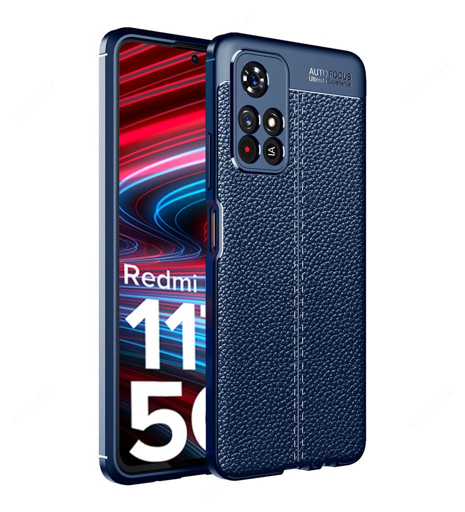 Redmi Note 11T 5G, 6.6 inch Leather Texture Back Cover