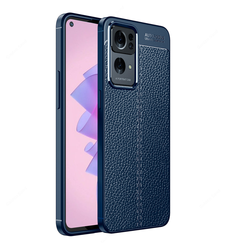 Oppo Reno 7 Pro 5G, 6.5 inch Leather Texture Back Cover