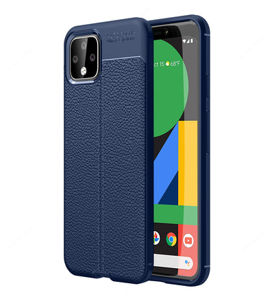 Google Pixel 4, 5.7 inch Leather Texture Back Cover
