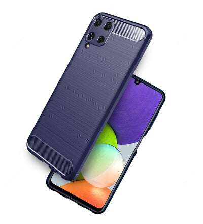 Samsung Galaxy A22 , 6.4 inch Leather Texture Back Cover