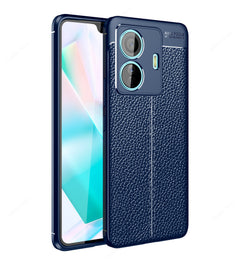 Vegan Leather Blue