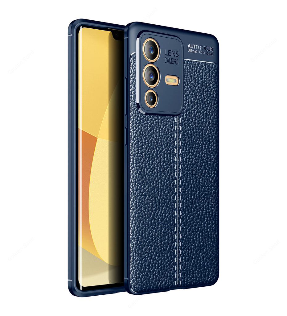 Vivo V23 Pro 5G, 6.56 inch Leather Texture Back Cover