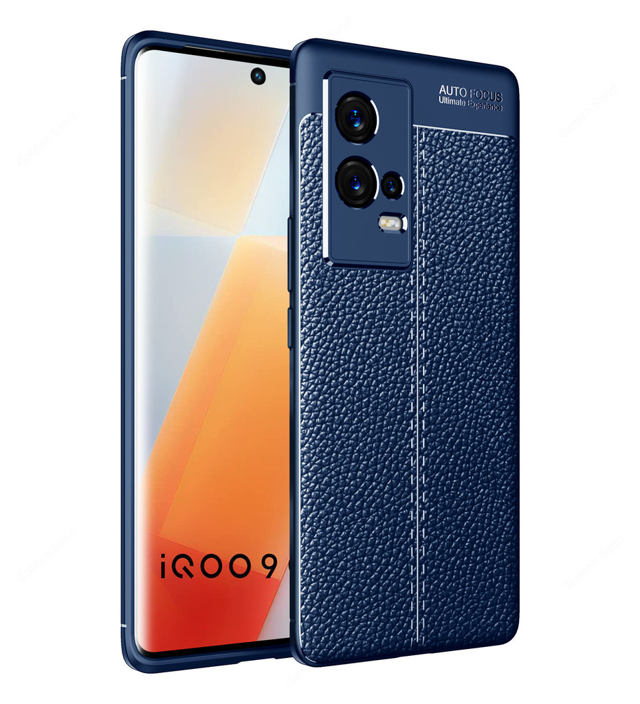 iQOO 9 5G, 6.78 inch Leather Texture Back Cover