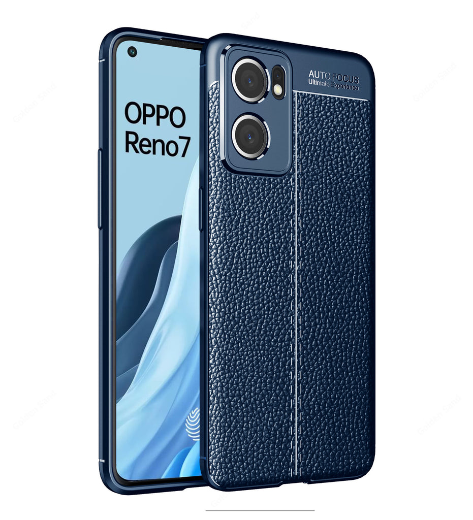 OPPO Reno7 5G, 6.43 inch Leather Texture Back Cover