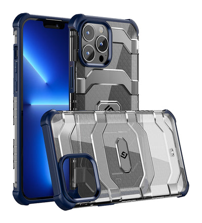 Explorer Series [Certified Military Grade Protection] Back Cover for Apple iPhone 13 Pro, 6.1 inch, Deep Blue