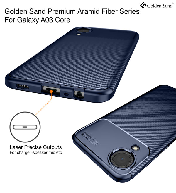 Samsung Galaxy A03 Core (6.5 inch) Back Cover | Aramid Fiber Series, Blue