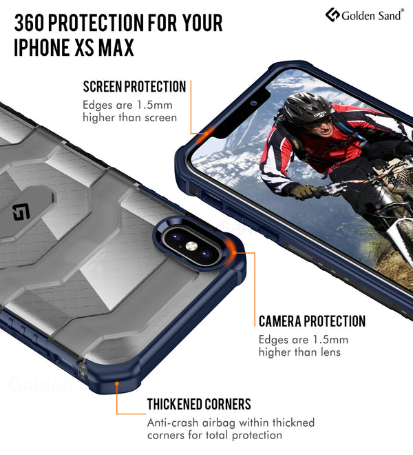 Apple iPhone XS Max  Back Cover | Explorer Series, Deep Blue