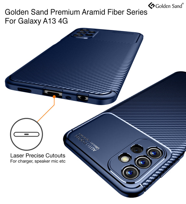 Samsung Galaxy A13 4G (6.6 inch) Back Cover | Aramid Fiber Series, Blue
