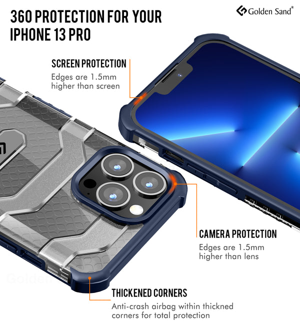 Apple iPhone 13 Pro (6.1 inch) Back Cover | Explorer Series, Deep Blue