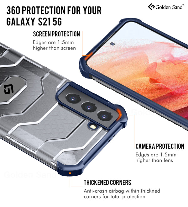 Samsung Galaxy S21 5G (6.2 inch) Back Cover | Explorer Series, Deep Blue