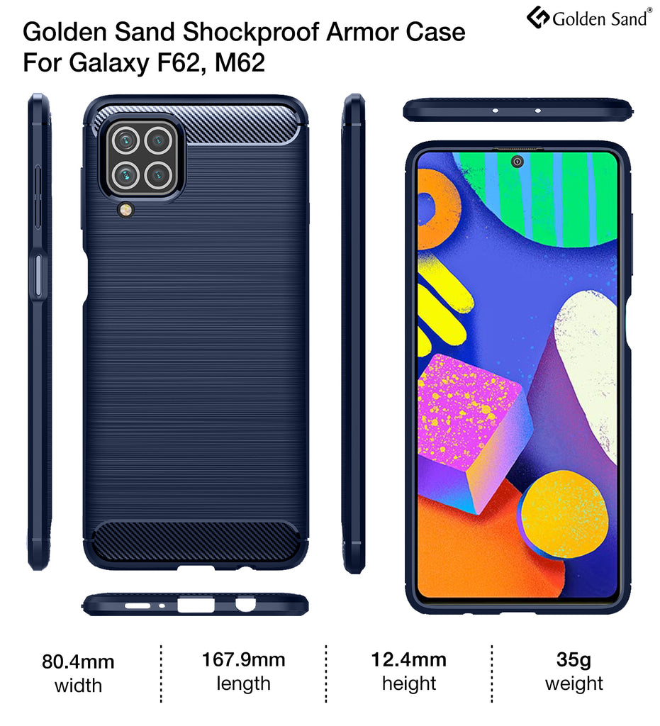 Samsung F62 Samsung Galaxy M62 Back Cover Carbon Fibre Series