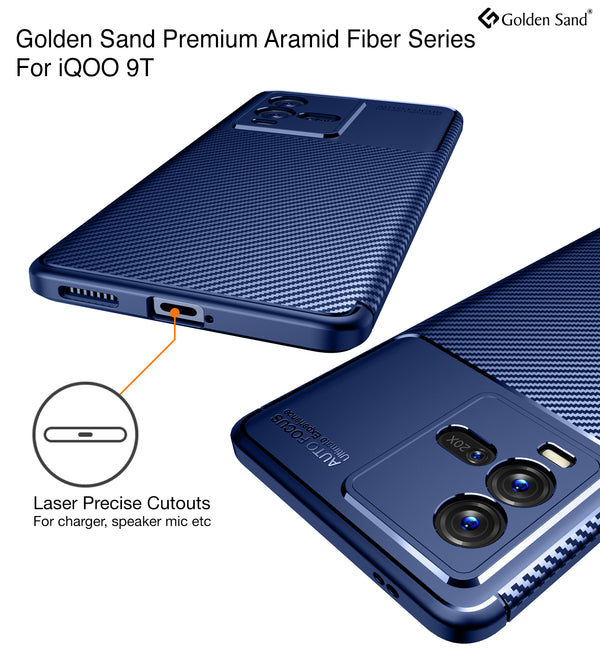 iQOO 9T 5G (6.78 inch) Back Cover | Aramid Fiber Series, Blue