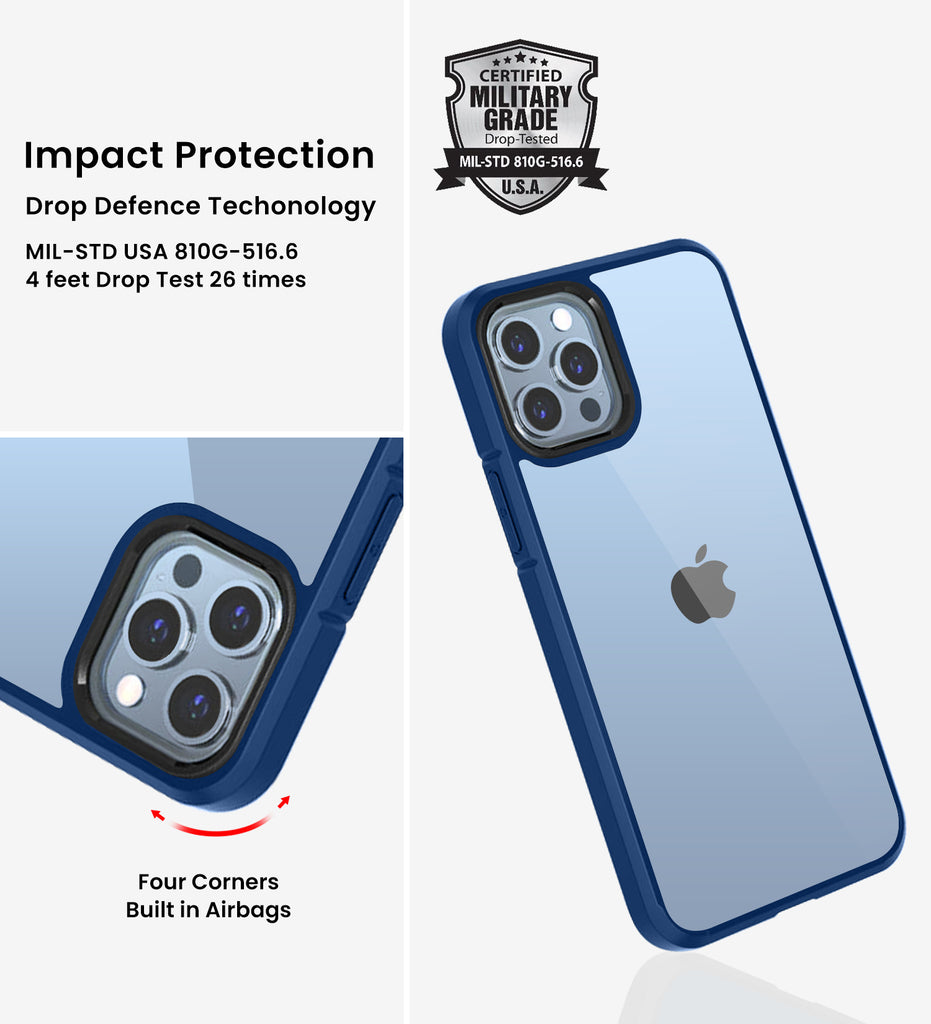 Buy Golden Sands [Ice Crystal] iPhone 11 Pro Max Back Cover Hybrid  Shockproof Transparent PC Rugged Military Grade TPU Slim Case, Certified  Drop Protection, Deep Blue Online at Best Prices in India 