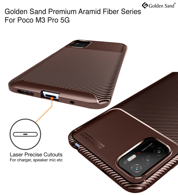 Poco M3 Pro 5G (6.5 inch) Back Cover | Aramid Fiber Series, Brown