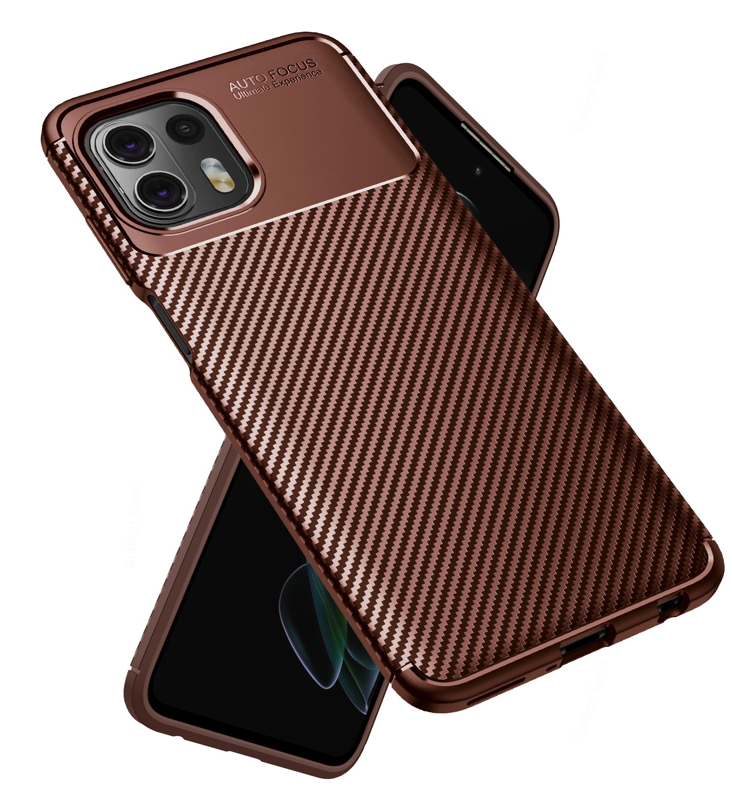 FitBAG Retro Brown Custom Tailored Sleeve For Motorola Moto - View #2