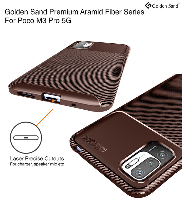 Poco M3 Pro 5G (6.5 inch) Back Cover | Aramid Fiber Series, Brown