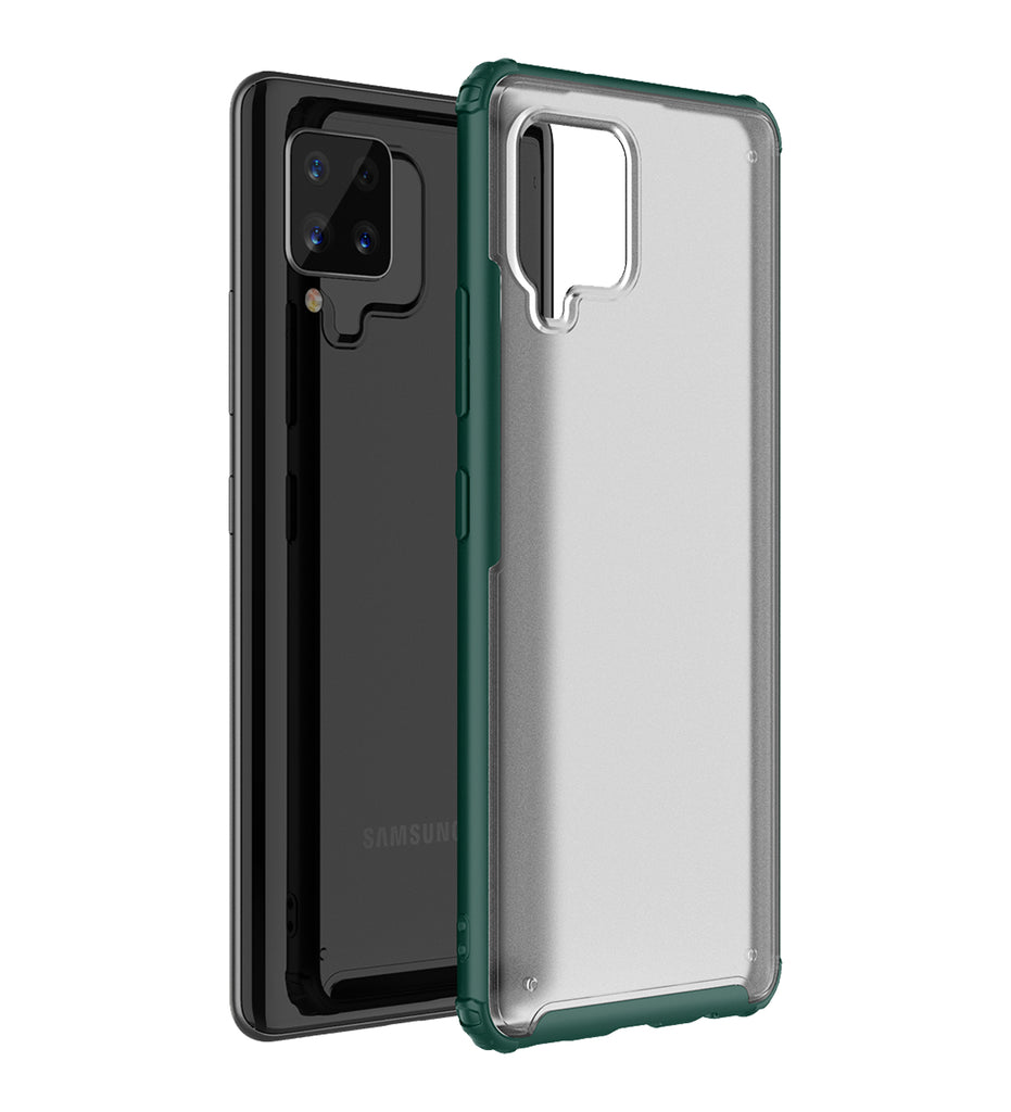 Rugged Frosted Semi Transparent PC Shock Proof Slim Back Cover for