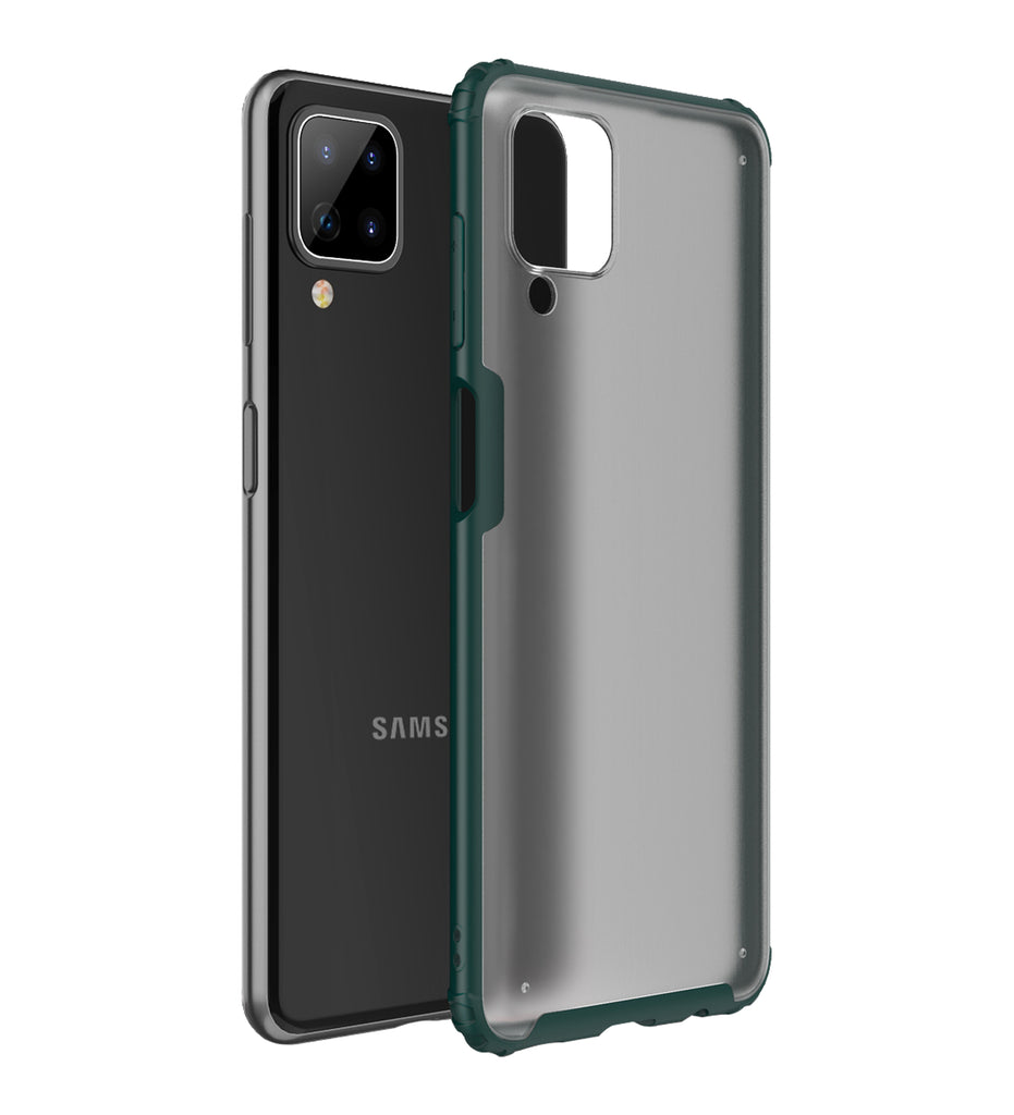 Samsung Galaxy A12, Samsung Galaxy M12, 6.5 inch Rugged Frosted Back Cover