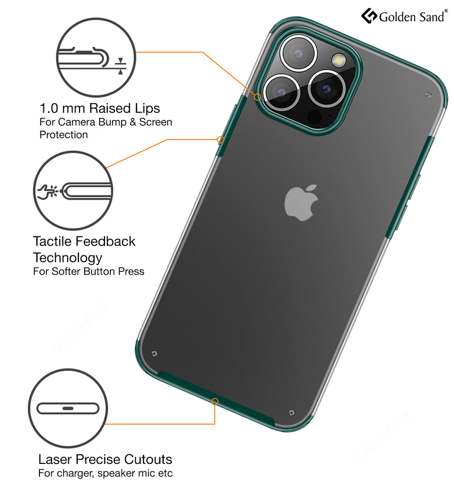 Rugged Frosted Semi Transparent PC Shock Proof Slim Back Cover for