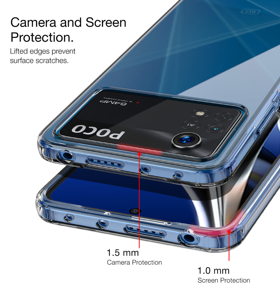 Coque Xiaomi Poco X4 Pro 5G + 2 Verres Trempés - TPU Transparent, Protection Complète