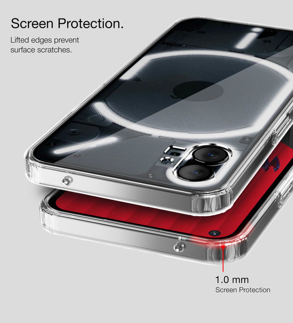 Nothing Phone (1) (6.55 inch) Back Cover | Ice Crystal Series, Crystal Clear
