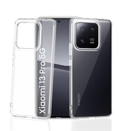 Ice Crystal Series Hybrid Transparent PC Military Grade TPU Back Cover for Xiaomi 13 Pro 5G, 6.73 inch, Crystal Clear