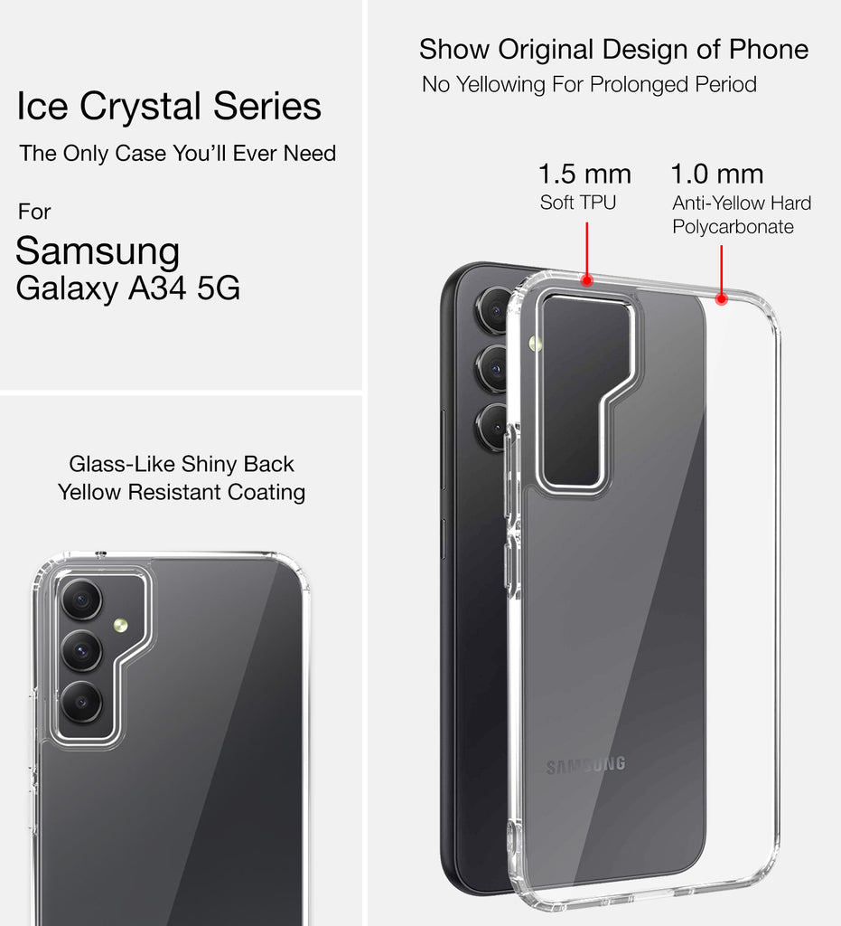 Buy Galaxy A34 5G Clear Case Transparent