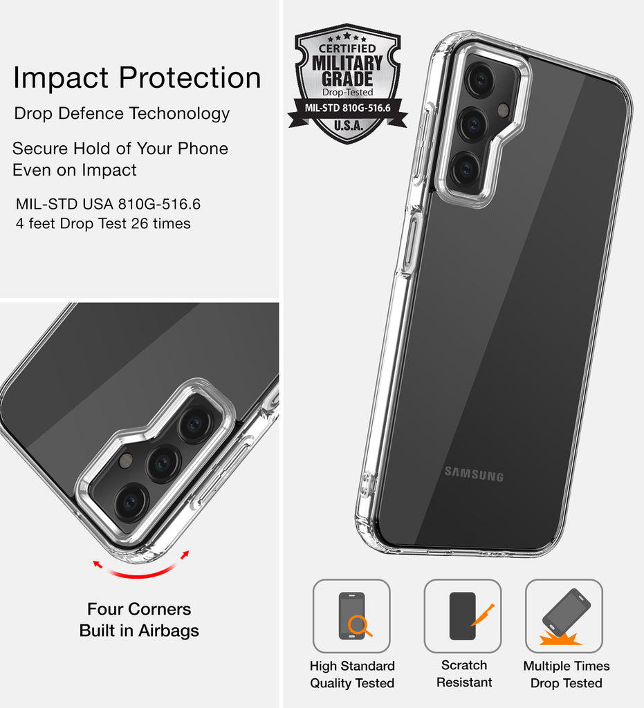 onn. Samsung Galaxy A54 5G Phone Case, 8 ft. Drop Protection
