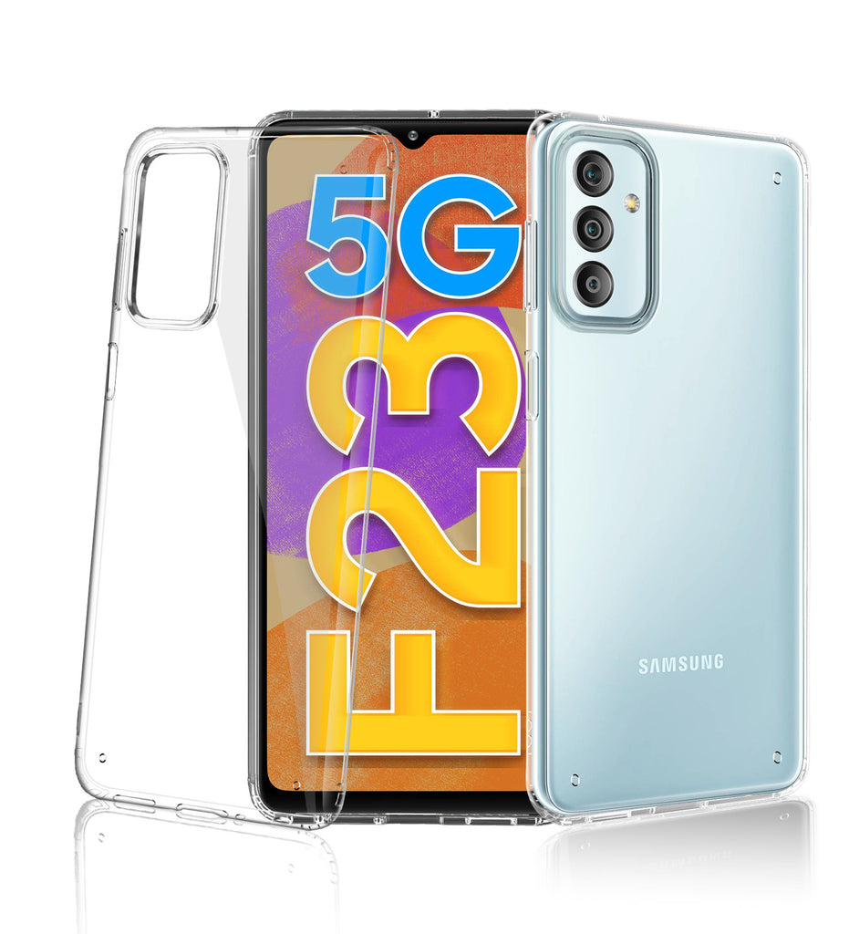 Samsung Galaxy F23 5G (6.6 inch) Back Cover | Ice Crystal Series, Crystal Clear