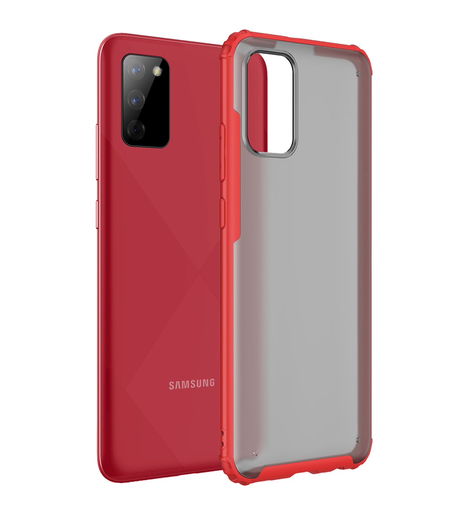 Samsung Galaxy M02s, 6.5 inch Rugged Frosted Back Cover