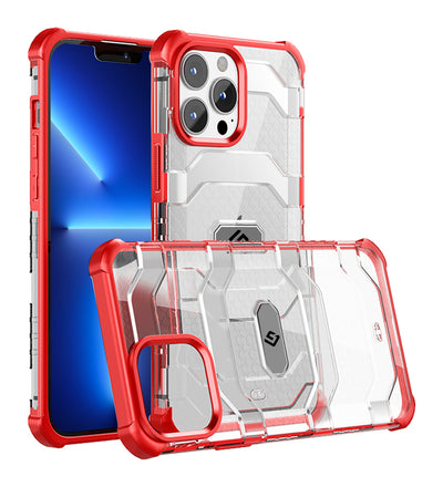 Explorer Series [Certified Military Grade Protection] Back Cover for Apple iPhone 13 Pro, 6.1 inch, Tangy Red