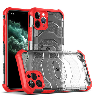 Explorer Series [Certified Military Grade Protection] Back Cover for Apple iPhone 11 Pro (5.8 inch), Tangy Red