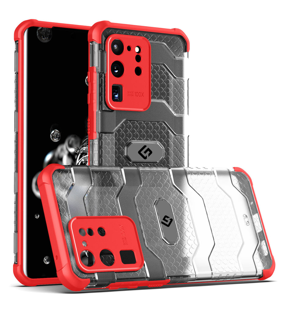 Explorer Series [Certified Military Grade Protection] Back Cover for Samsung Galaxy S20 Ultra (6.9 inch), Tangy Red