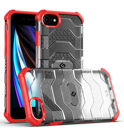 Explorer Series [Certified Military Grade Protection] Back Cover for Apple iPhone SE 3, Apple iPhone 7, 8, SE 2020 (4.70 inch), Tangy Red