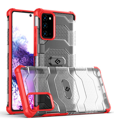Explorer Series [Certified Military Grade Protection] Back Cover for Samsung Galaxy Note 20 (6.7 inch), Tangy Red