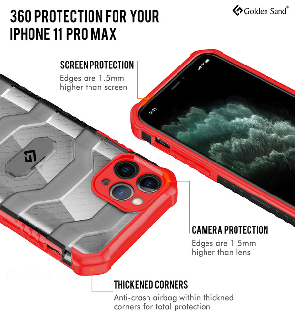 Apple iPhone 11 Pro Max  Back Cover | Explorer Series, Tangy Red