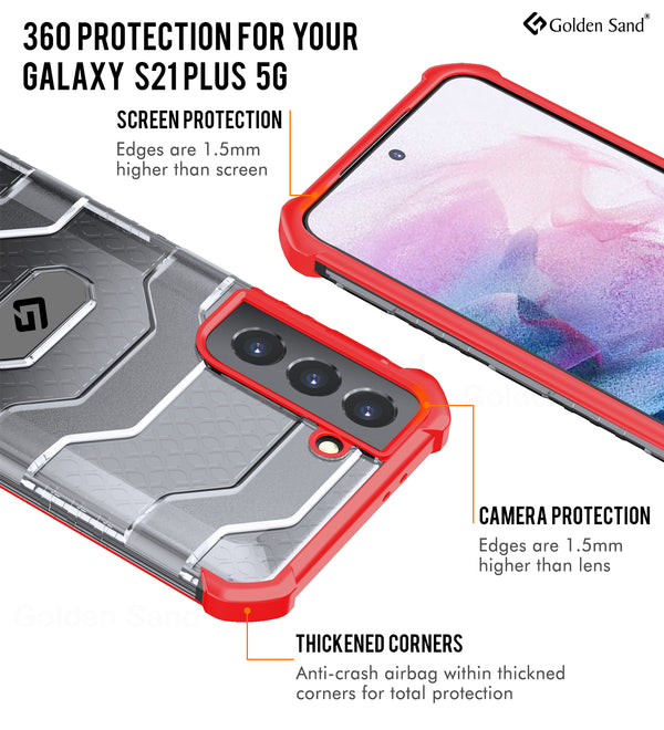 Samsung Galaxy S21 Plus (6.7 inch) Back Cover | Explorer Series, Tangy Red