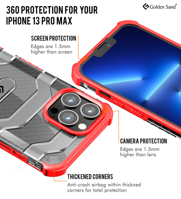 Apple iPhone 13 Pro Max (6.7 inch) Back Cover | Explorer Series, Tangy Red