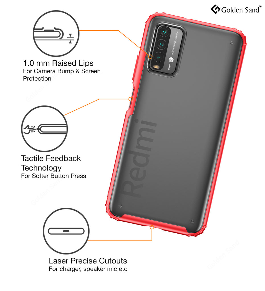 Rugged Frosted Semi Transparent PC Shock Proof Slim Back Cover for